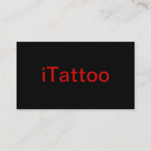 Carte de visite d'artiste de tatouage