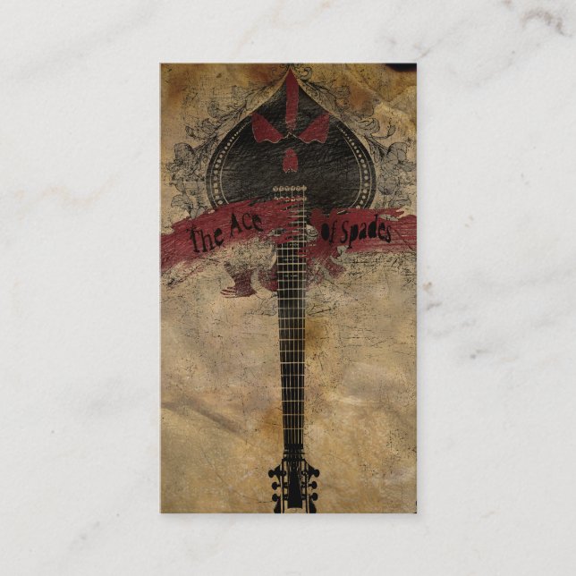 carte de visite d'as de pique (Devant)