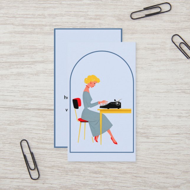 Carte de visite d'assistant administratif (Devant/Arrière en situation)