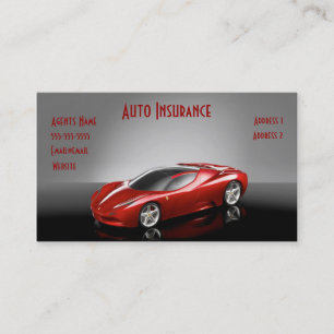 carte de visite d'assurance automobile