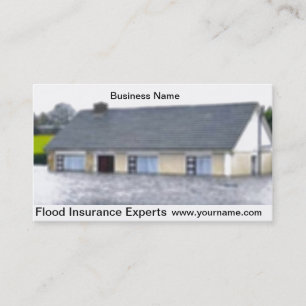 Carte de visite d'assurance contre les inondations