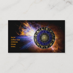 Carte de visite d'astrologie
