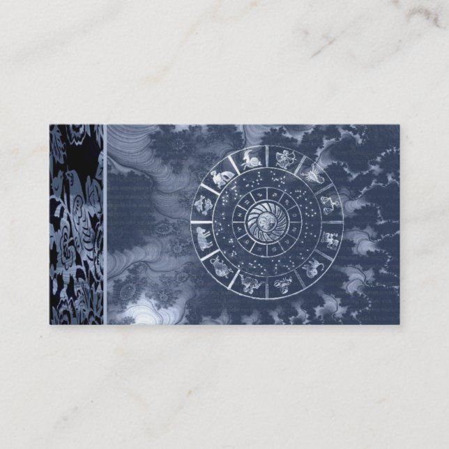 Carte de visite d'astrologie (Devant)