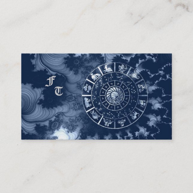 Carte de visite d'astrologie (Devant)