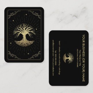 Carte de visite d'astrologue du lecteur de tarot d