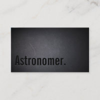 Carte de visite d'astronome noir professionnel