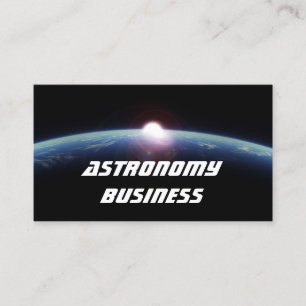 Carte de visite d'astronomie spatiale