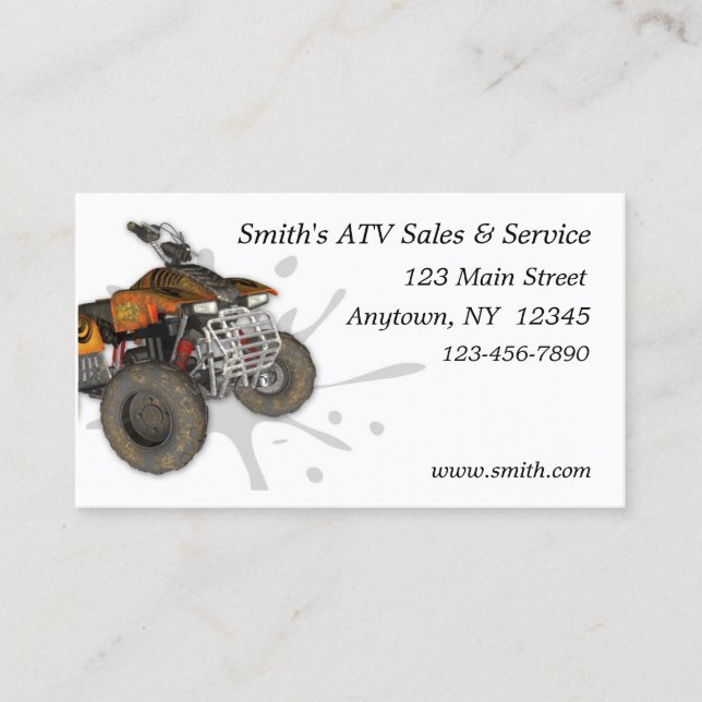 Carte de visite d'ATV (Devant)