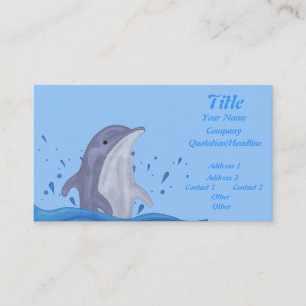 Carte De Visite Dauphin Splash