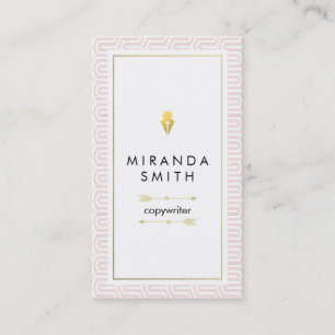 Carte de visite d'auteur d'auteur - géométrique