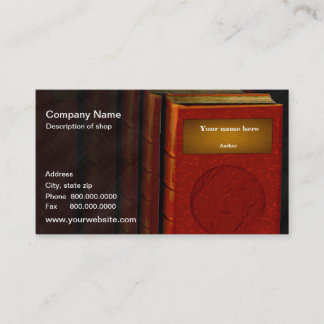 Carte de visite d'auteur/éditeur