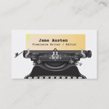Carte de visite d'auteur/rédacteur/auteurs