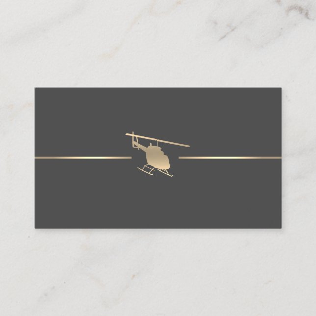 Carte de visite d'aviation minimal (Devant)