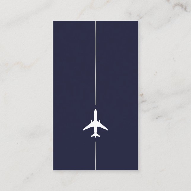 Carte de visite d'aviation minimal (Devant)