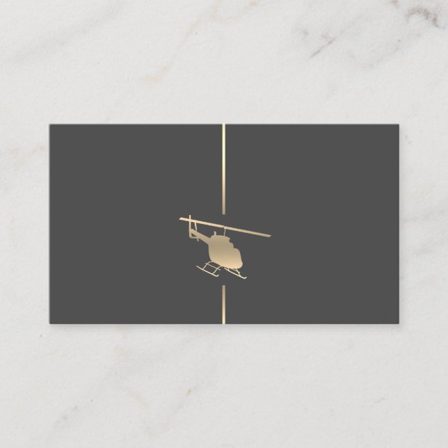 Carte de visite d'aviation minimal (Devant)