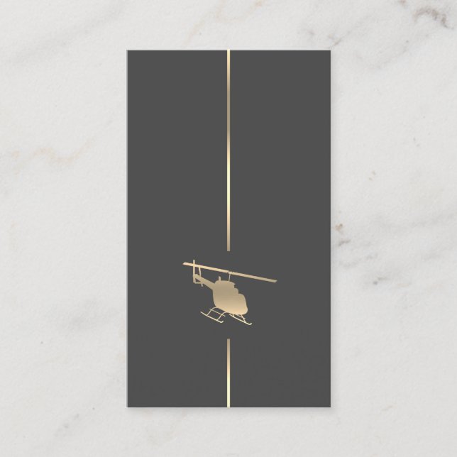 Carte de visite d'aviation minimal (Devant)