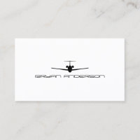 Carte de visite d'avion