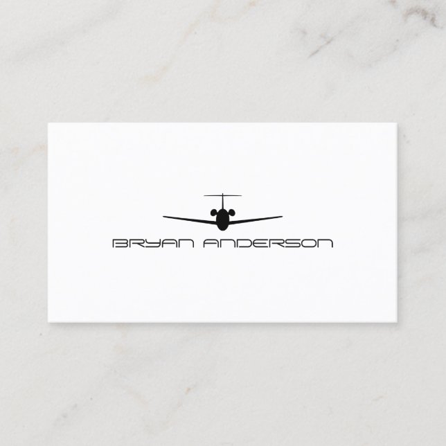Carte de visite d'avion (Devant)