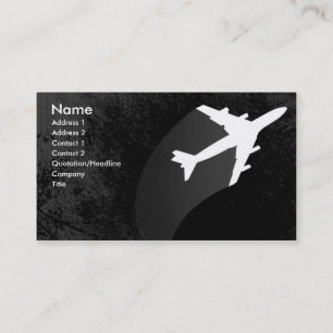 Carte de visite d'avion