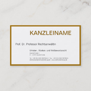 Carte de visite d'avocat