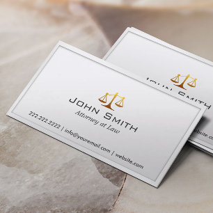 Carte de visite d'avocat/Avocat Échelle de justice