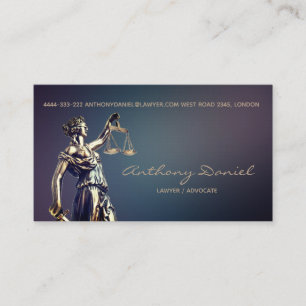 Carte de visite d'avocat-conseil de justice