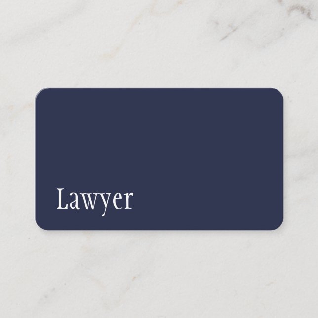 Carte de visite d'avocat moderne (Devant)