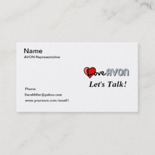 Carte de visite d'AVON