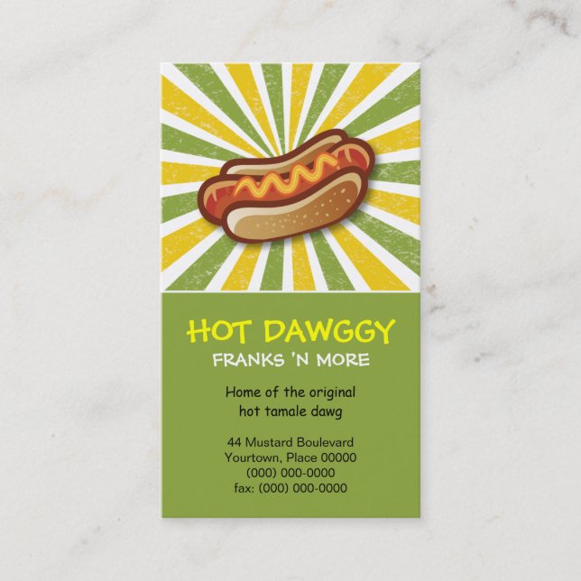 Carte De Visite Dawg chaud (Devant)