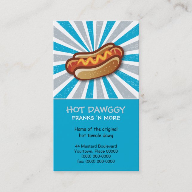 Carte De Visite Dawg chaud (Devant)