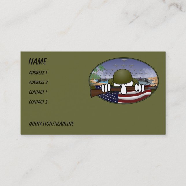 Carte de visite de 2ÈME GUERRE MONDIALE Kilroy (Devant)