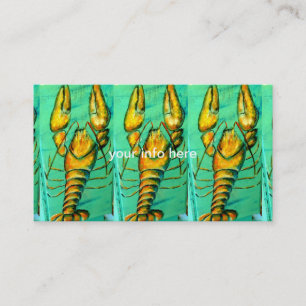 carte de visite de 3 homards