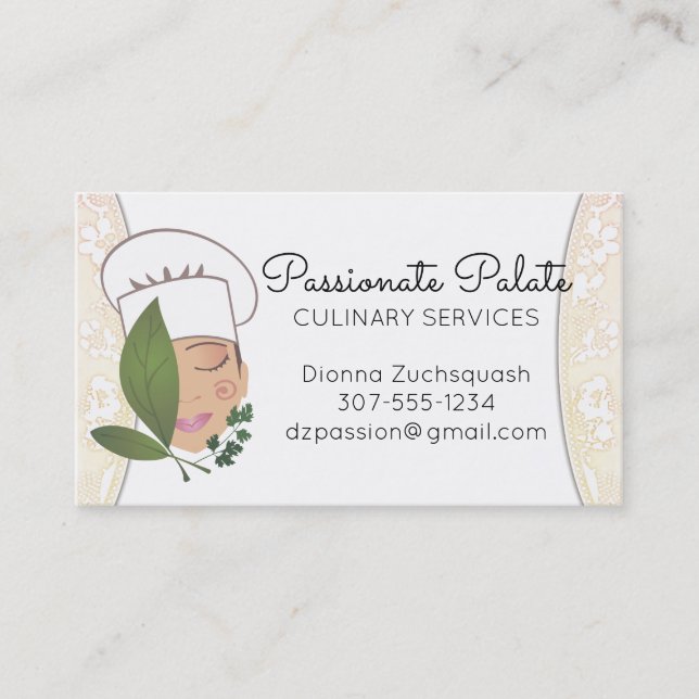 Carte de visite de approvisionnement de femme (Devant)