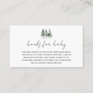 Carte de visite de Baby shower minimaliste pour pi