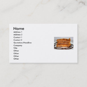 Carte de visite de baklava