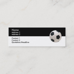 Carte de visite de balle de football