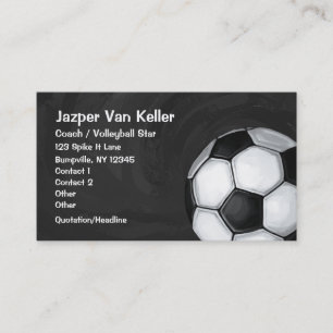 Carte de visite de balle de football