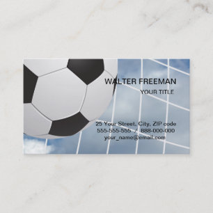 Carte de visite de balle de football