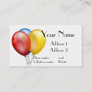 Carte de visite de ballon