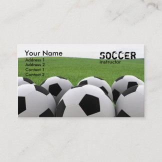 Carte de visite de ballons de football