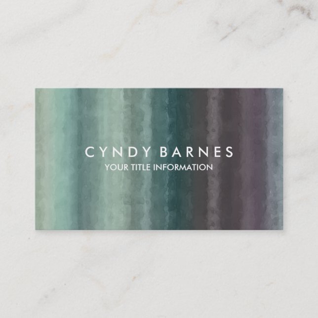 Carte de visite de bande aquarelle (Devant)