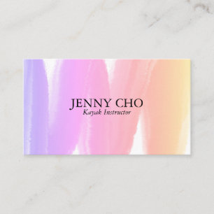 Carte de visite de bande de peinture rose sunrise