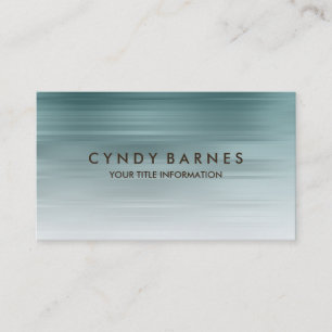 Carte de visite de bande turquoise