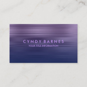 Carte de visite de bande violet et marine