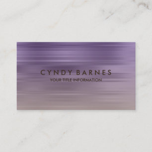 Carte de visite de bande violet et taupe