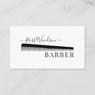 Carte de visite de barber moderne