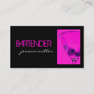 Carte de visite de barman