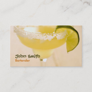 Carte de visite de barman de margarita