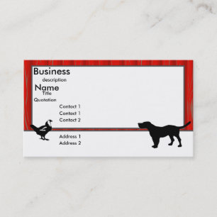Carte de visite de Barn Animals