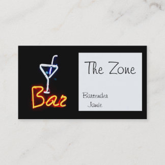 Carte de visite de barre